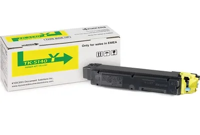 Оригинальный тонер-картридж Kyocera TK-5140Y (жёлтый, 5000 стр.) (арт. 1T02NRANL0)