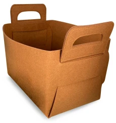 Короб ГЕЛЕОС Войлок (25х18х15 (M), рыжий) (арт. ВЛК-РМ)