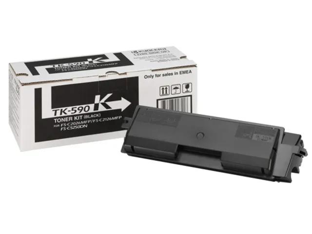 Оригинальный тонер-картридж Kyocera TK-590K (чёрный, 7000 стр.) (арт. 1T02KV0NL0)
