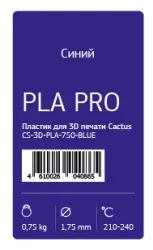 Пластик для принтера 3D Cactus PLA Pro d1.75мм 0.75кг 1цв. (арт. CS-3D-PLA-750-BLUE)