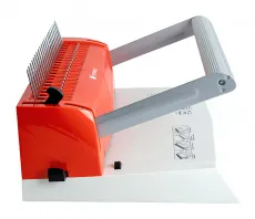 Переплетчик ГЕЛЕОС БП-16 бело-красный на пластиковую пружину, А4 (арт. БП16пбк)