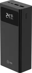 Мобильный аккумулятор Cactus (30000mAh, 22.5W, 4.5A, USB-A/USB-C, черный) (арт. CS-PBFSKA-30000)