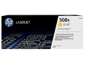 Картридж HP Оригинальный лазерный картридж HP LaserJet 508X увеличенной емкости, Желтый (ресурс 9500 стр.) (арт. CF362X)