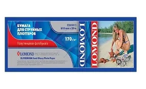 Фотобумага Lomond XL Premium Semi Glossy Photo Paper, ролик 610мм х 50,8 мм, 200 г/м2, 30 метров (арт. 1201011)