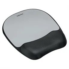 Коврик для мыши Fellowes пенный, с эффектом "памяти", Серебристый (арт. FS-91758)