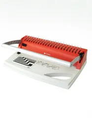 Переплетчик ГЕЛЕОС БП-9+ бело-красный на пластиковую пружину, А4 (арт. БП9пбк)