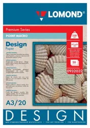 Дизайнерская бумага Lomond Пойнт Макро (Point Macro), глянцевая, A3, 230 г/м², 20 листов (арт. 932032)