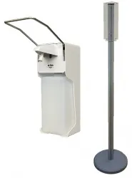 Локтевой дозатор HOR D004A на стойке ПТ-50 (арт. HOR-D004A+ПТ-50)