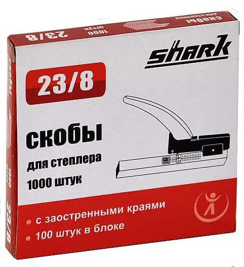 Скобы для степлера Реалист для Shark 23/8 (1000 шт.) (арт. 5759)