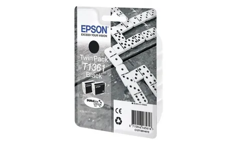 Картридж Epson T1361 Black (двойной) (арт. C13T13614A10)