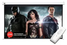 Экран для проектора SOK Cinema 200x112см Motoscreen 16:9 настенно-потолочный 90″ (арт. SCPSM-200x112)