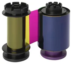 Цветная ретрансферная лента Evolis YMCKKI для карт с чипом и магнитной полосой (400 оттисков/ролик) (арт. RT5F012NAA)