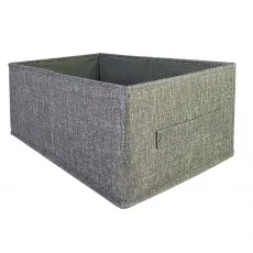 КОРОБ для хранения ГЕЛЕОС Коттон-30 (30х47х21 см) серый (арт. КОТТОН-30-СР)