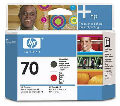 Печатающая головка HP 70 Matte Black and Red Printhead (арт. C9409A)