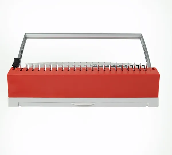 Переплетчик ГЕЛЕОС БП-9+ бело-красный на пластиковую пружину, А4 (арт. БП9пбк)