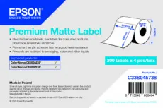 Этикет-лента Epson Premium Matte Label - Die Cut Roll: 210 mm x 297 mm, 200 labels (арт. C33S045738)