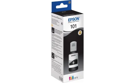 Оригинальные чернила Epson 101 EcoTank Black ink bottle (127 ml) (арт. C13T03V14A)