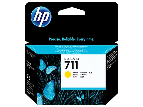 Картридж HP 711 29-ml Yellow Ink Cartridge (арт. CZ132A)