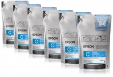 Набор чернил Epson T46D24 cyan (Голубой) 6 контейнеров по 1,1 литру (арт. C13T46D240)