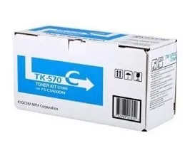 Оригинальный тонер-картридж Kyocera TK-570C (голубой, 12000 стр.) (арт. 1T02HGCEU0)