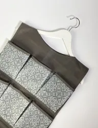 Органайзер ГЕЛЕОС подвесной, 12 карманов, «Грей» / Серый, 82х40 см (арт. ГРЕ-161)