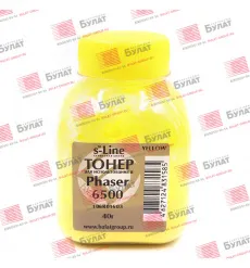 Тонер Булат для Xerox Phaser 6500 банка 40г Yellow БУЛАТ s-Line (арт. BARXPH6125120)