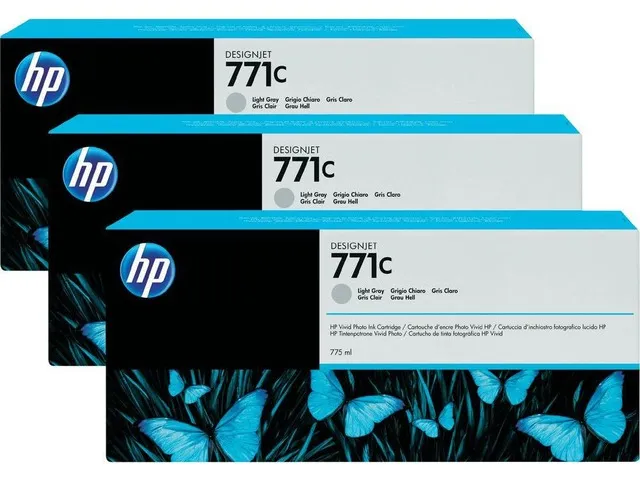 Картридж HP 771C Light Gray Ink Cartridge 3-Pack (арт. B6Y38A)