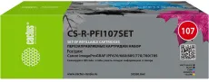 Перезаправляемый картридж Cactus (многоцветный 5 шт.) (арт. CS-R-PFI107SET)