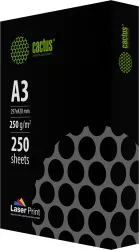 Бумага Cactus (A3, 250г/м2, 250л., белый, CIE 170%) (арт. CS-LPA3250250)