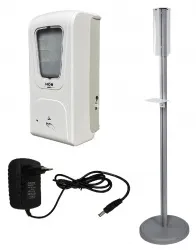 Бесконтактный дезинфектор для рук на стойке HOR DE-006A на стойке и адаптером питания (арт. HOR-DE-006A-AC-DC+stand)