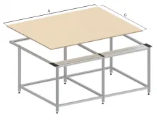 Стол KeenCut SmartFold Bench 160 для резака Evolution3 E3BT160 (арт. SFB160)
