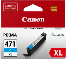Оригинальный картридж Canon CLI-471XL C (голубой, увеличенной ёмкости 11 мл.) (арт. 0347C001)