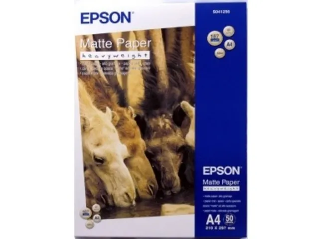 Бумага Epson Matte Paper-Heavyweight, 167 гр/м2, A4 (50 листов) (арт. C13S041256)