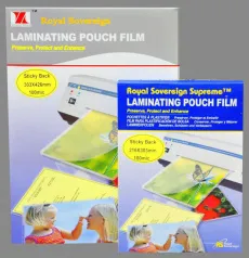 Пленка для ламинирования Royal Sovereign самоклейка, А4, 100мкм (100 шт.) (арт. 2027)