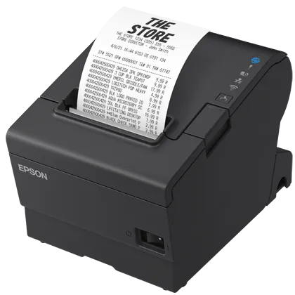 Чековый принтер Epson TM-T88VII (132): USB, Ethernet, PoweredUSB, Black (арт. C31CJ57132)