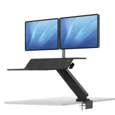 Платформа для работы сидя-стоя Fellowes Lotus RT Sit-Stand Workstation, черная (арт. FS-80816)