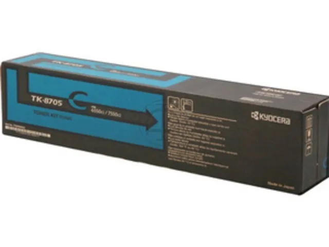 Оригинальный тонер-картридж Kyocera TK-8705C (голубой, 30000 стр.) (арт. 1T02K9CNL0)
