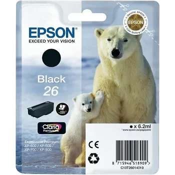 Картридж Epson 26 Black (арт. C13T26014012)