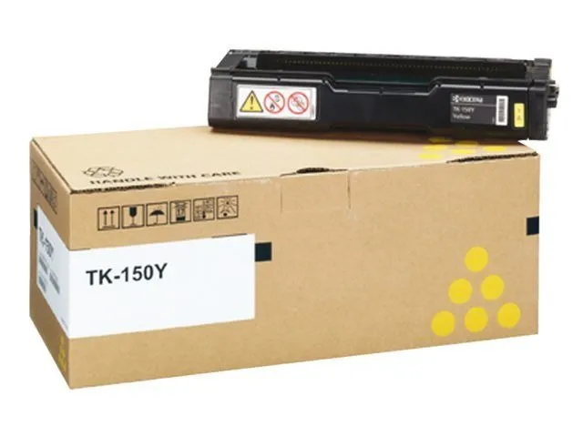 Оригинальный тонер-картридж Kyocera TK-150Y (жёлтый, 6000 стр.) (арт. 1T05JKANL0)