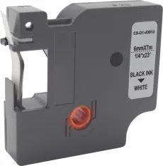 Картридж ленточный Cactus (43613) черный/белый для Dymo; Rhino (арт. CS-D1-43613)