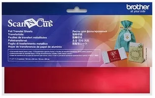 Лист для фольгирования Brother красный, 100 х 200 мм (4 шт) (арт. CAFTSRED1)