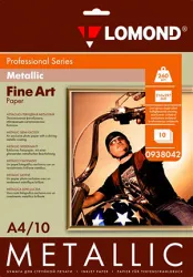 Арт бумага Lomond Полуглянцевая с микропористым покрытием, металлик, A4, 260 г/м², 10 листов (арт. 938042)