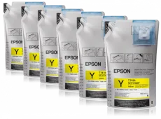 Набор чернил Epson T46D44 yellow (Желтый) 6 контейнеров по 1,1 литру (арт. C13T46D440)