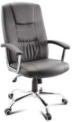 Кресло руководителя ГЕЛЕОС Престиж (черный) (арт. Прест_черн)