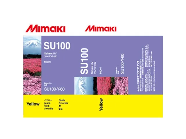 Картридж Mimaki SU100 Solvent UV ink Yellow 600ml (арт. SU100-Y-60)