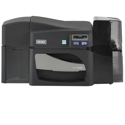 Принтер пластиковых карт FARGO DTC4500e односторонний с USB и Ethernet + кодировщик ISO - БЕЗ лотка на замке + двойной лоток. (арт. 55010)