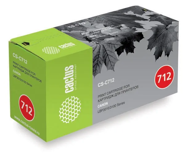 Картридж Cactus черный (1500стр.) для Canon (арт. CS-C712S)