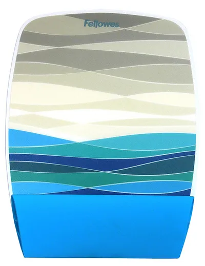 Коврик для мыши Fellowes с силиконовой подкладкой для руки, Океан (арт. FS-93621)