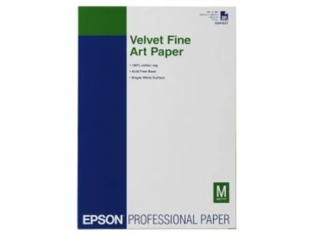 Бумага Epson Velvet FineArt Paper 260 гр/м2, A3+ (20 листов) (арт. C13S041637)