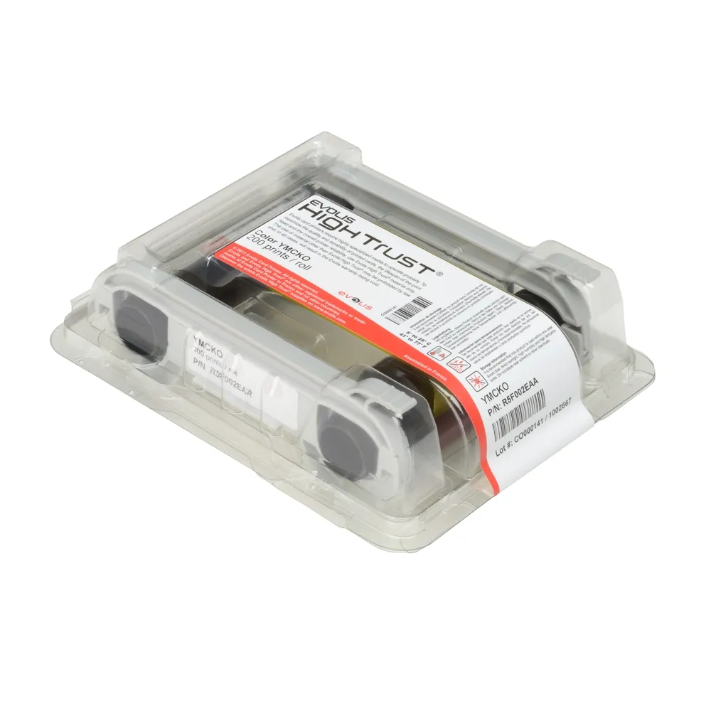 Лента для полноцветной печати Evolis YMCKO на 200 карт (арт. R5F002EAA)
